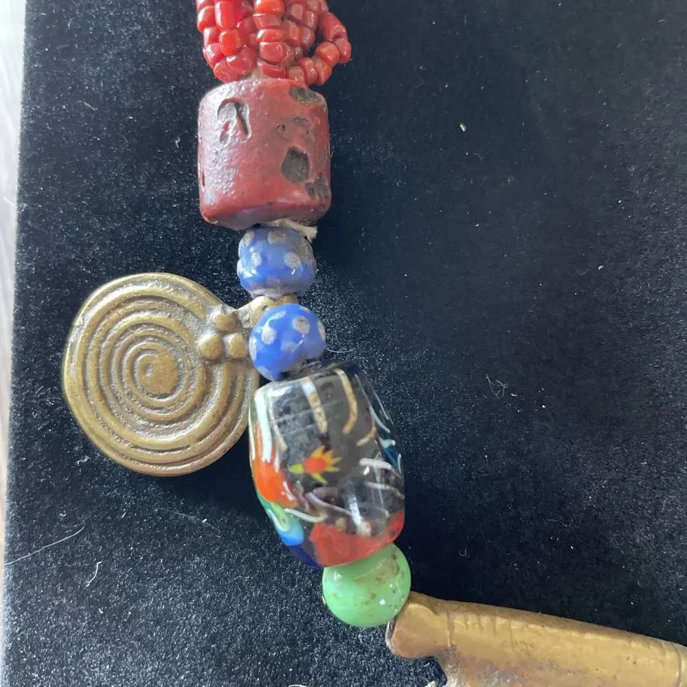 Vtg Adi-Minyong India Tribal Necklace Ethnic Boho Collector’s Piece